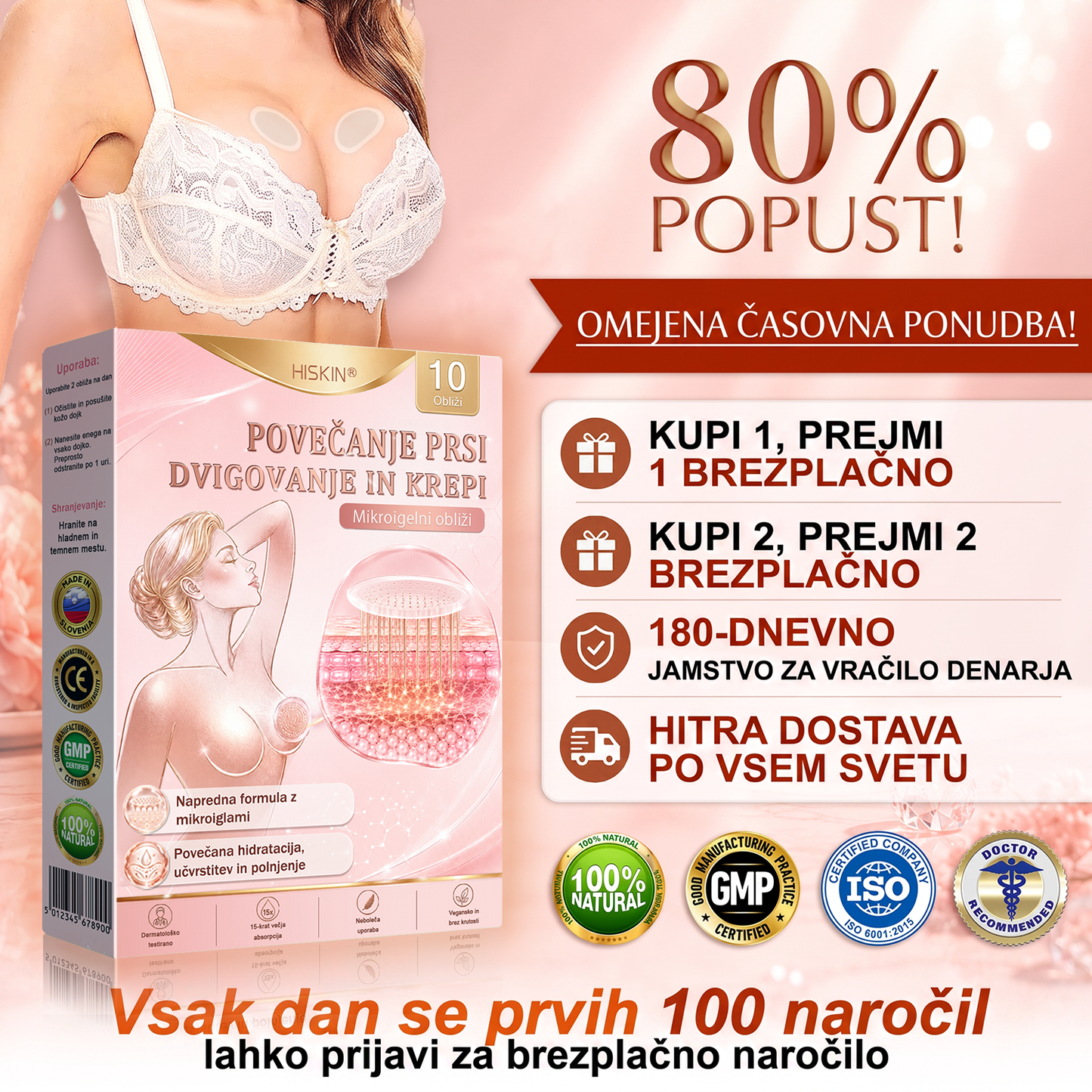 HISKIN® 🎁🎁🎁 Na voljo je le še 10 paketov! Zagotovite si dodatnih 50 % popusta! Ne zamudite te ponudbe, saj bo naslednja priložnost šele prihodnje leto.
