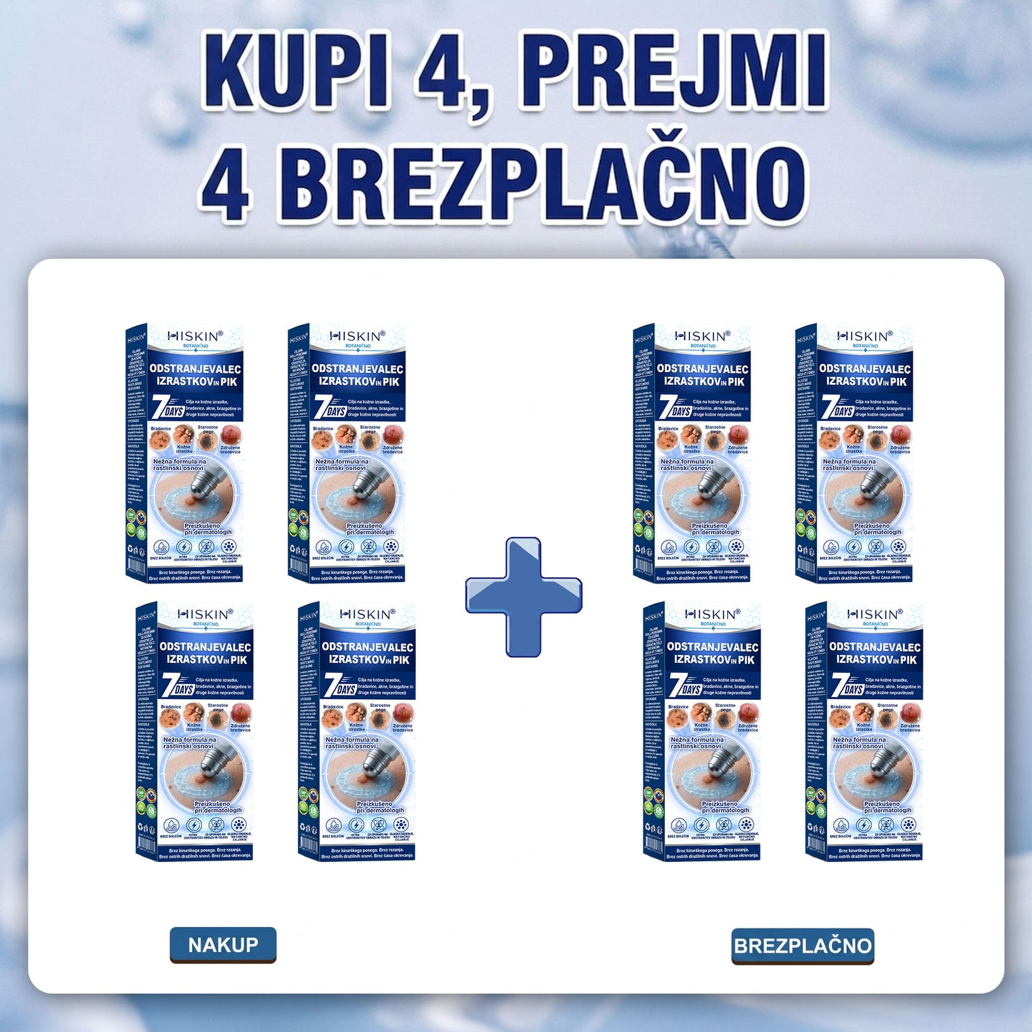 HISKIN® 🎁🎁🎁 Na voljo je le še 10 paketov! Zagotovite si dodatnih 50 % popusta! Ne zamudite te ponudbe, saj bo naslednja priložnost šele prihodnje leto.