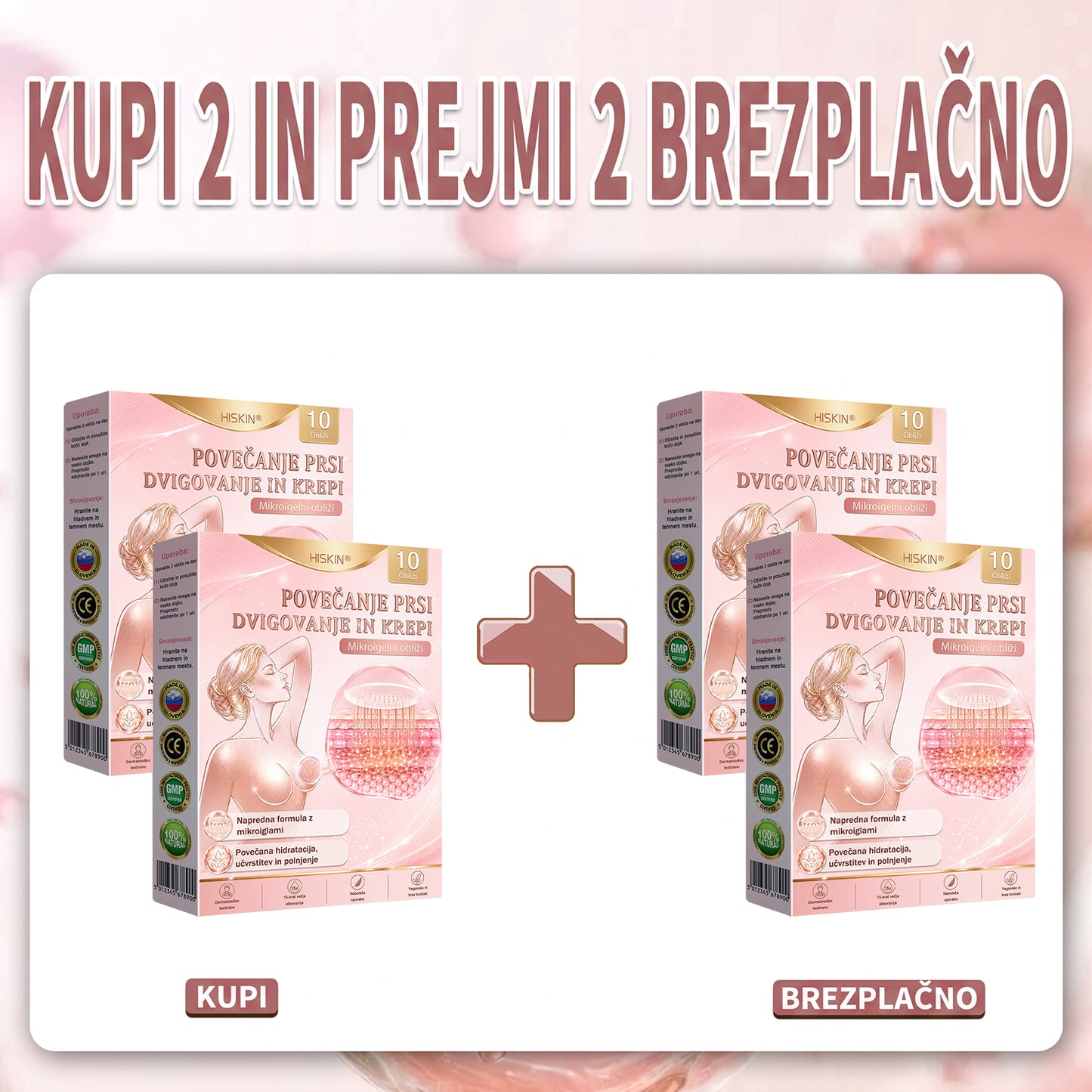 🌟HISKIN® MIKROIGLIČNI OBLIŽI ZA POVEČANJE, PRIVZDIG IN UČVRSTITEV PRSI